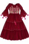 Pushpa Georgette Embroidery Fancy Long Kurti
